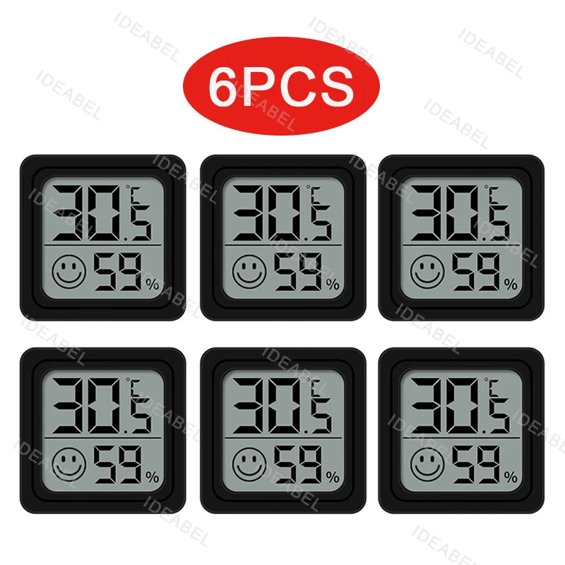 6-10PCS Mini LCD Digital Thermometer Hygrometer Indoor Room Temperature Humidity Meter Sensor Gauge Weather Station