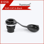 1pc Metal Round/D Type Module RJ45 CAT6&USB 2.0/3.0&Type C&HDMI-Jack Socket Through Network Panel Mounting Electronic Connector