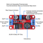 XL6019 (XL6009 Upgrade) Automatic Step-Up Step-Down Dc-Dc Adjustable Converter Power Supply Module 20W 5-32V to 1.3-35V