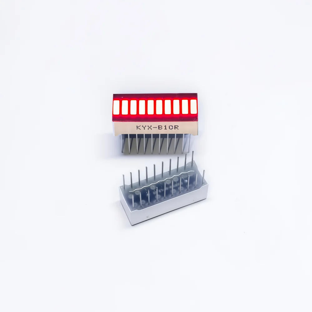 10pcs Multi-Color LED Display Bargraph Light 10 Segments Red Blue Yellow White Green Single Color Battery Level Bar Graph DIY