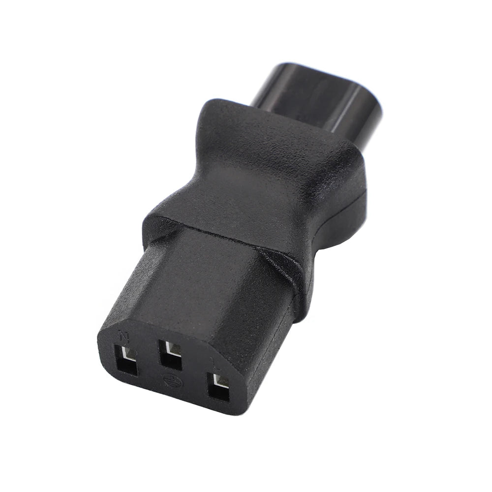 C8-C13 IEC 320 C13 to C8 AC Power Adapter IEC 3Pole Female to C8 2Pin Male Figure 8 AC Converter Connector Socket Black 1pcs