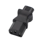C8-C13 IEC 320 C13 to C8 AC Power Adapter IEC 3Pole Female to C8 2Pin Male Figure 8 AC Converter Connector Socket Black 1pcs