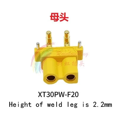 Amass XT30PW Female Or Male PCB Board Plug Banana XT30 Connector XT30PW-M or XT30PW-F or XT30U-F