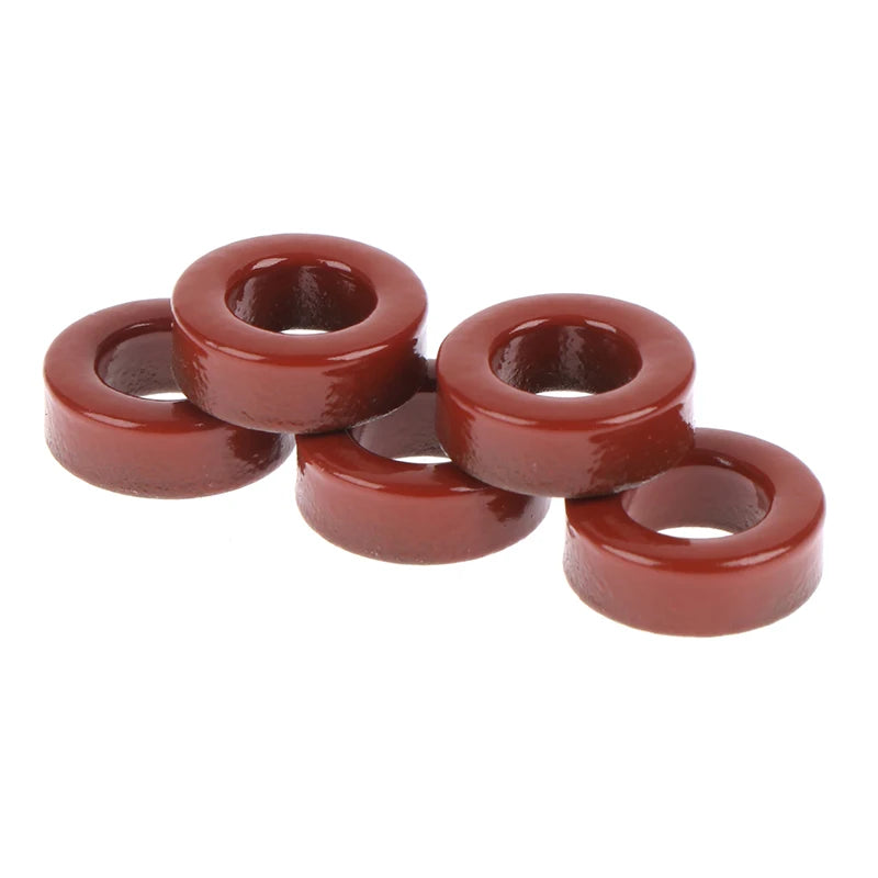 5pcs Carbonyl Iron Powder Cores High Frequency Inductor Core 4.9nH/N2 Ferrite Toroid Core Micro Magnetic Ring T50-2 13*7*5 Mm