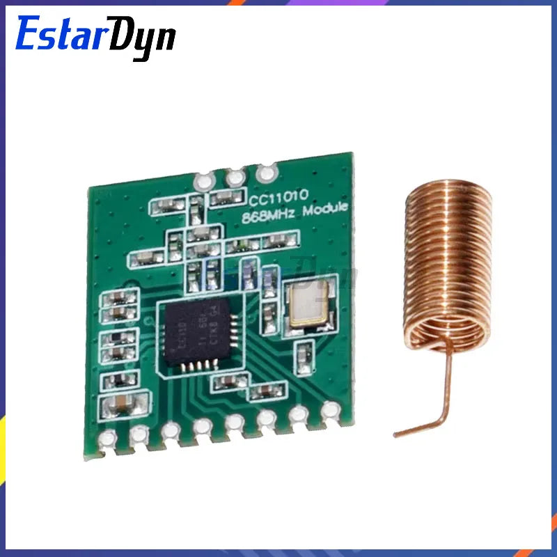 CC1101 Wireless Module Long Distance Transmission Antenna 868MHZ SPI Interface Low Power M115 For FSK GFSK ASK OOK MSK 64-byte
