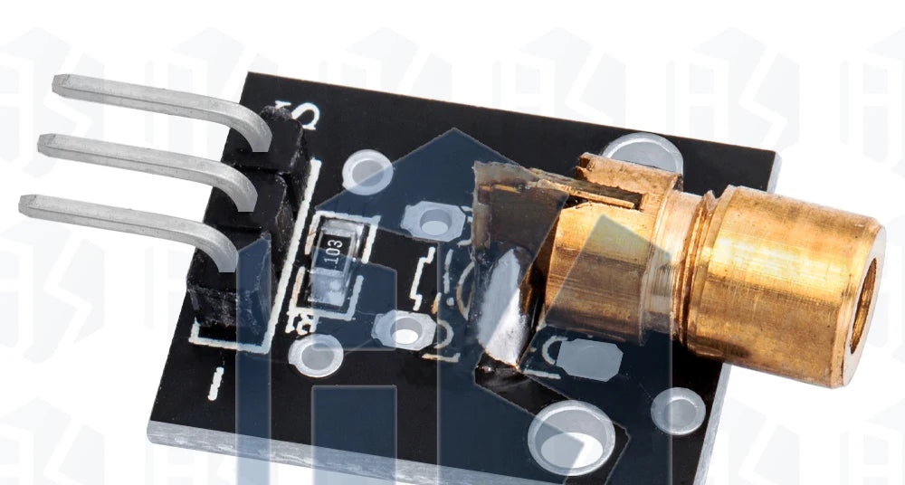 KY-008 650nm Laser Transmitter Module with Laser Sensor Module Non-Modulator Tube Laser Receiver Module Kit