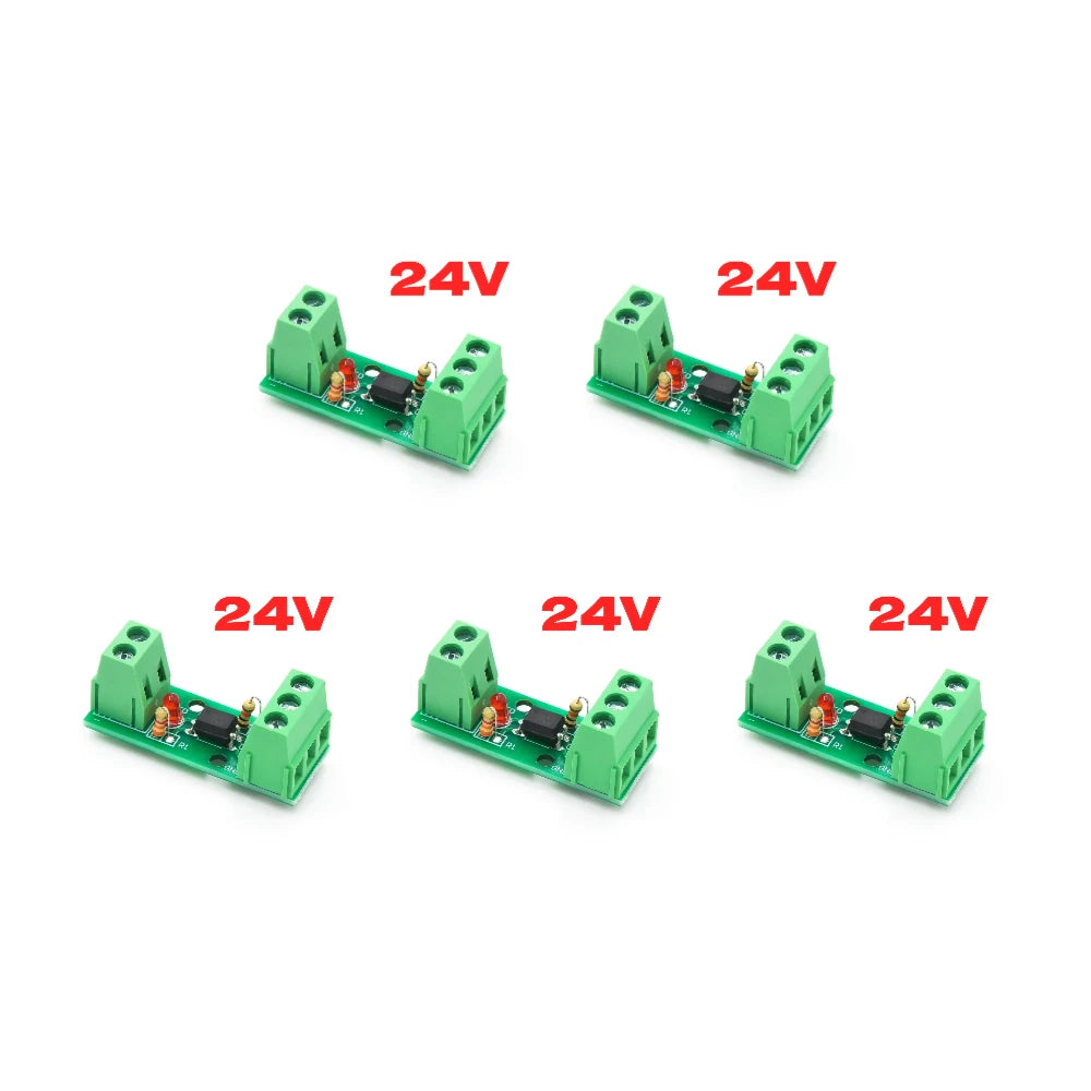1 Channel Way Optocoupler Isolation Module PC817 3V-5V 12V 24V Photoelectric Isolator Rail Holder PLC Drive Motor Board