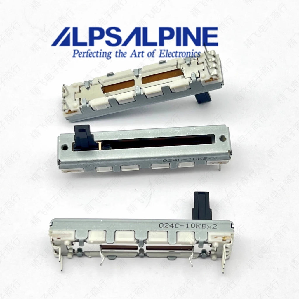 1 pcs Original Alps Alps 4.5cm sliding potentiometer duplex b10k * 2-axis 10mm mixer push