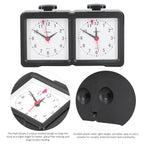 Multifunction Chess Analog Clock Count Up Count Down Timer Mute for Board Game Competition