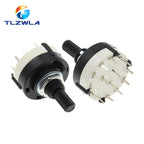 1PCS RS26 Plastic 4 Pole 3 Position Rotary Band Switch 2 Pole6 Position  1 Pole12 Position Handle Length 21MM Axis Band Switch