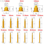 5Pcs Battery Spring Loaded Pogo Pin Connector SMD Needle PCB Height 2 3 4 5 6 7 8 9 10 11 12 13 14 16 17 18 22 MM Test Probe