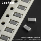 100pcs/lot 0201 0402 0603 0805 1206 SMD Ceramic capacitor NPO COG 1pF 1.1pF 1.2pF 1.3pF 1.4pF 1.5pF 1.6pF 1.8pF 2pF 2.2pF 50V