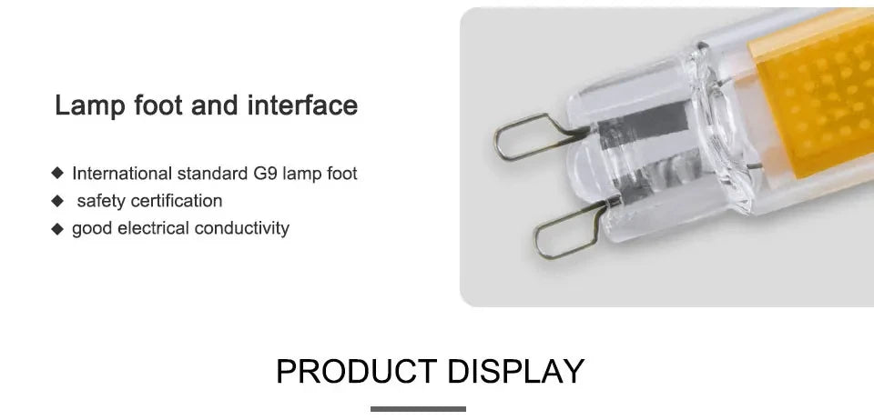 G9 LED Light Bulb 220V 5W 7W 10W COB LED Lamp Glass G9 Bulbs Replace Halogen Bulb LED Lights for Home Ceiling Lamp Chandeliers