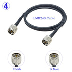 LMR240 Cable BNC Male Plug to N Male/N Female Jack Connector 50 Ohm 50-4 Pigtail RF Coaxial Jumper 4G 5G LTE Extension Cord