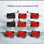 5pcs Travel Limit Switch Micro Switch Self-resetting V-152-1C25 3-pin Miniature Push Button Tactile Microswitch V-152 V-153 V-15