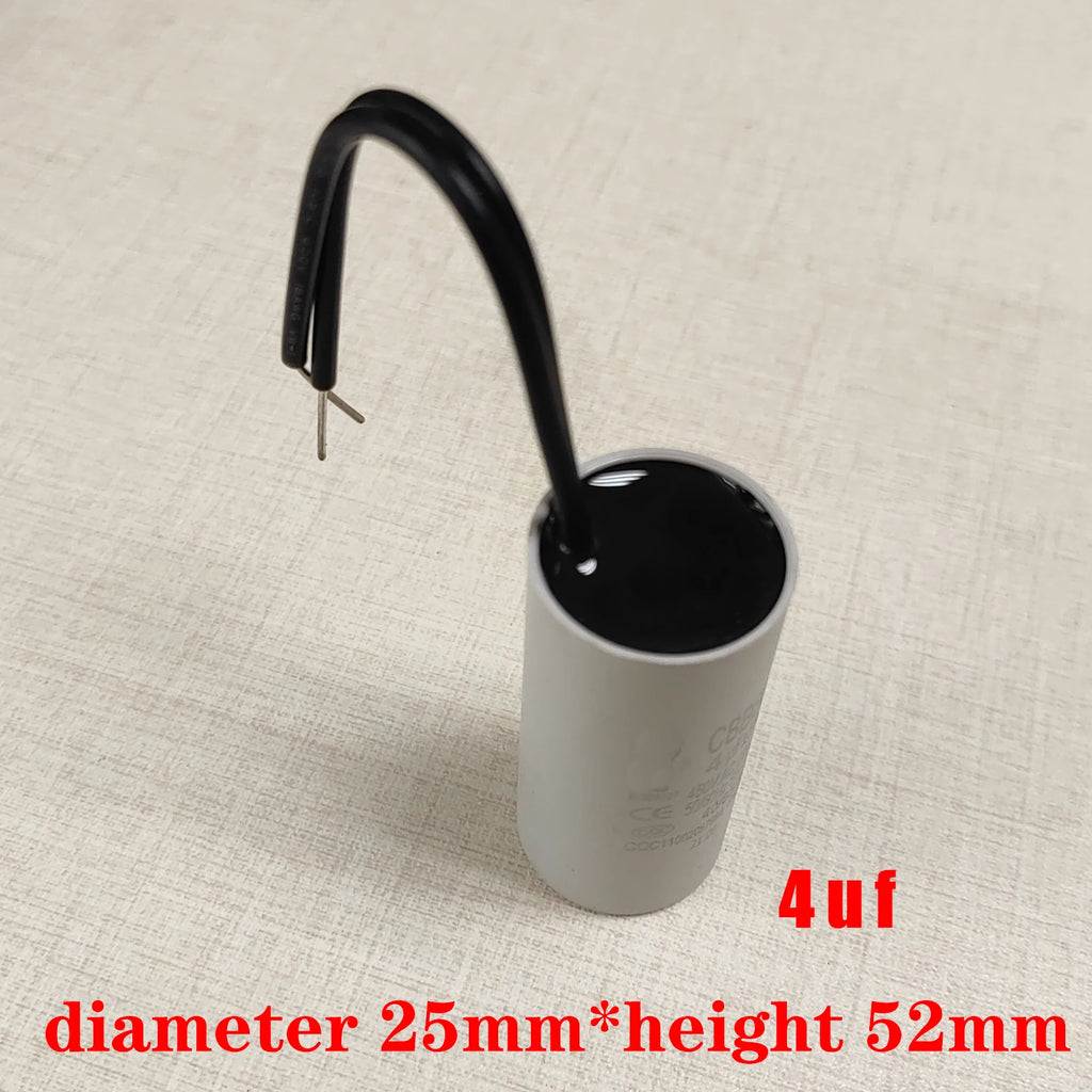 1PCS CBB60 Run Start Capacitors AC 450V 50/60Hz, Motor Running Capacitor for Washing Machine, Cleaning Machine Pump Motor