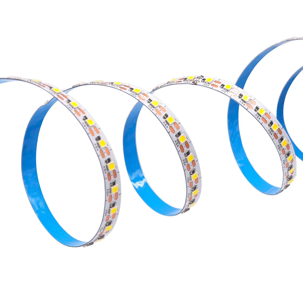 5V 3mm 5mm PCB LED Strip Light 1 LED Cut Ultra Thin 2835 120LEDs/m 8mm Flexible Tape DC IP21 Not Waterproof Warm Natural White