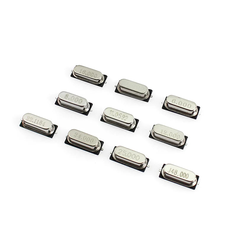 35-200pcs Crystal Oscillator Electronic Kit HC-49S DIP/SMD Ceramic Quartz Resonator Hc-49 Set 4Mhz 6Mhz 8Mhz 12Mhz 16Mhz 20Mhz