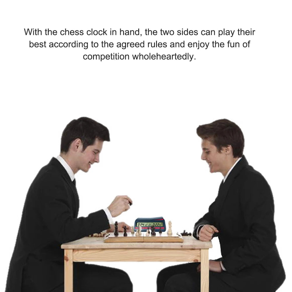 Chess Clock Professional Chess Digital Timer Multipurpose Chess Competition Game Stopwatch with Basic Bonus Count Up Down Timer