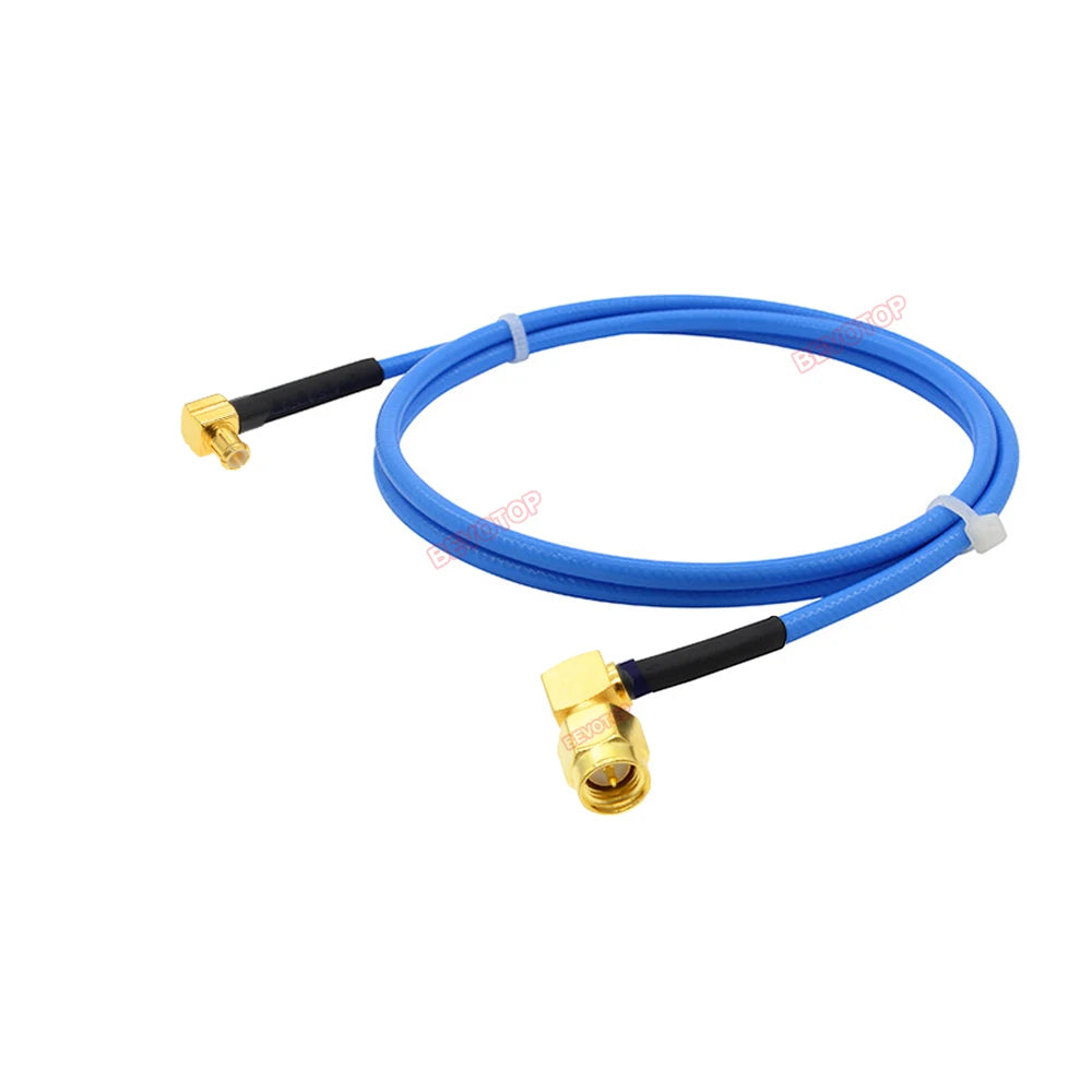1PCS SMA to MCX RG405 Cable SMA/ RP-SMA Male Female to MCX Male Straight/Right Angle Plug 086 Pigtail 50Ω High Frequency Jumper