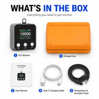3 in 1 CO2 Monitor 10000ppm NDIR Sensor, Temperature Humidity Air Quality Meter with USB Data Logger Real-Time Display