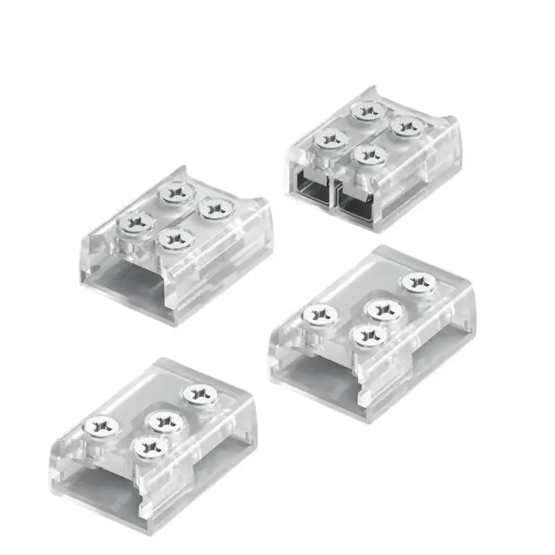 10Pcs Screw Fixing Solder-Free LED Strip Connector 2 Pin Quick Wire Connector For 8mm/10MM LED Light Strip Terminal Adapter