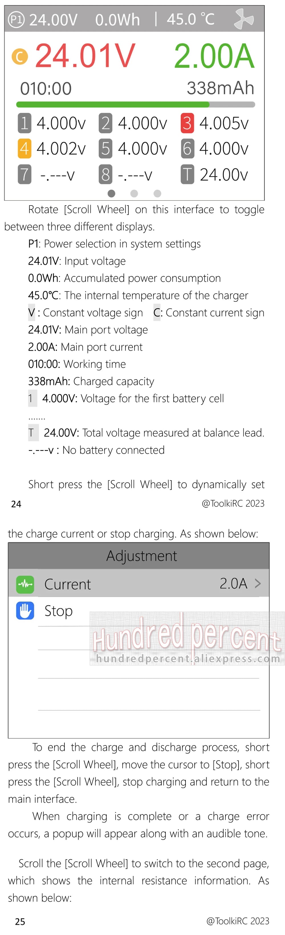 ToolkitRC M8P Intelligent Charger 1-8S 600W 20A Remote Control Car Aviation Model Aircraft Lithium Battery FPV Fast Charging