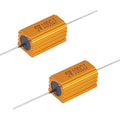 1pcs RX24 5W  Aluminum Power Metal Shell Case Wirewound Resistor 10/22/33/47/50/60/80/100/200/220/330/470/500 ohm 0.1R - 300K