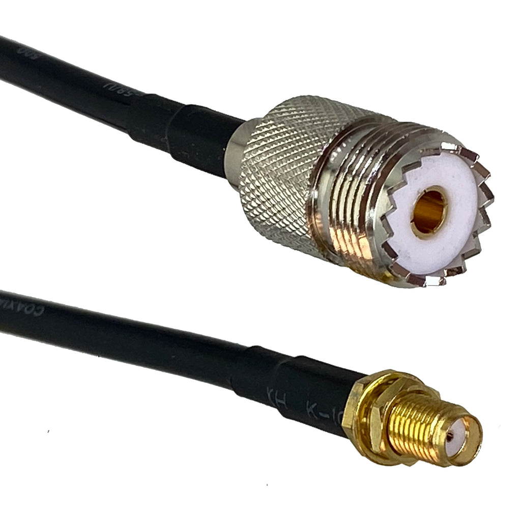 RG316 RG58 UHF PL259 SO239 to SMA Male Plug & Female Jack Straight Connector RF Jumper pigtail Cable 6inch~20M