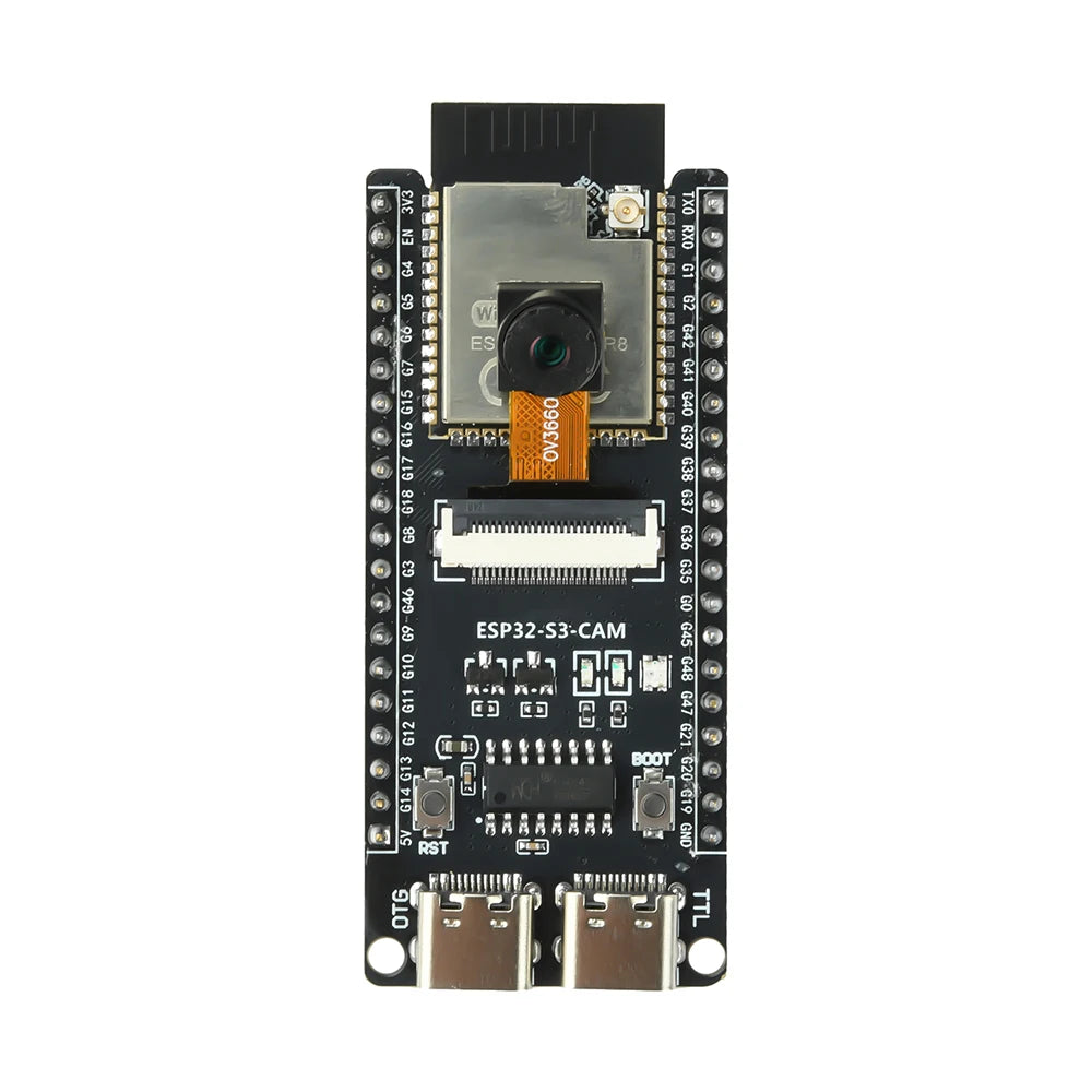 ESP ESP32-S3 CAM WiFi Bluetooth Development Board Module onboard ESP32-S3 N16R8 dual TYPE-C OV2640 /OV5640/OV3660 Camera