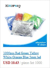 1Reel 4000pcs 0603 SMD LED  light  Yellow Red  Green Blue White new and