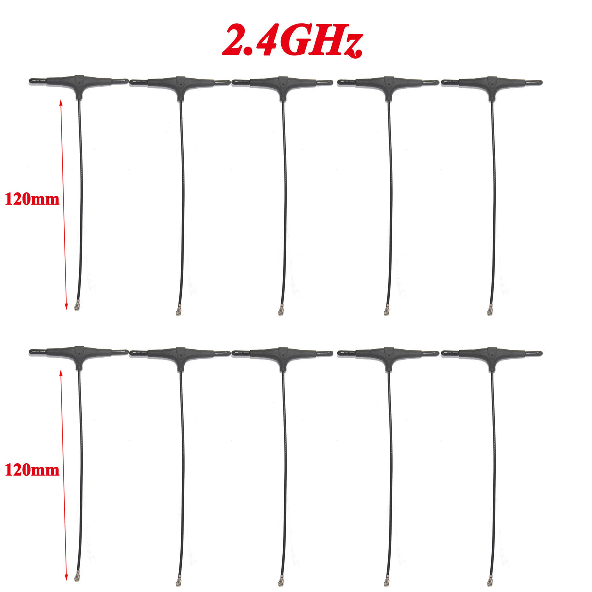 915MHz 2.4G T-type ELRS Antenna 78/120/220mm  IPEX 1 IPEX1 for FPV Drone TBS CROSSFIRE FRSKY R9mm R9MX ELRS Nano EP1 RX Receiver