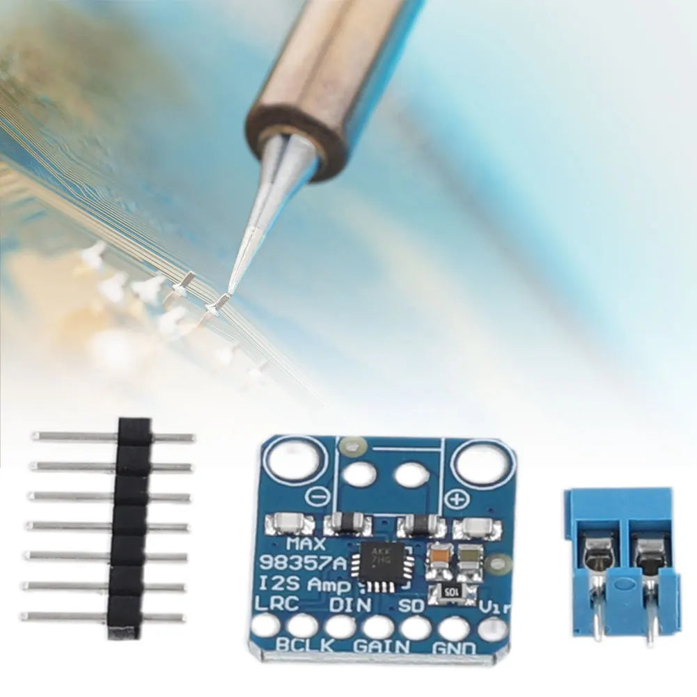 MAX98357 Filterless Audio Amplifier Module MAX98357A Class D Filterless Amplifier Breakout Audio Board 3W for Raspberry Pi