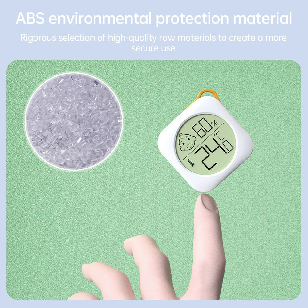 Mini Indoor Thermometer LCD Digital Temperature Meter Humidity Meter Sensor Weather Station -20~60℃ Desktop Digital Gauge