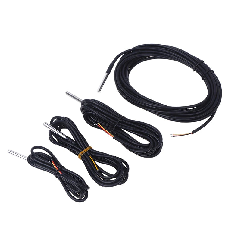 1PCS DS18B20 Waterproof Thread Temperature Probe Temperature Sensor Stainless Steel For Arduino