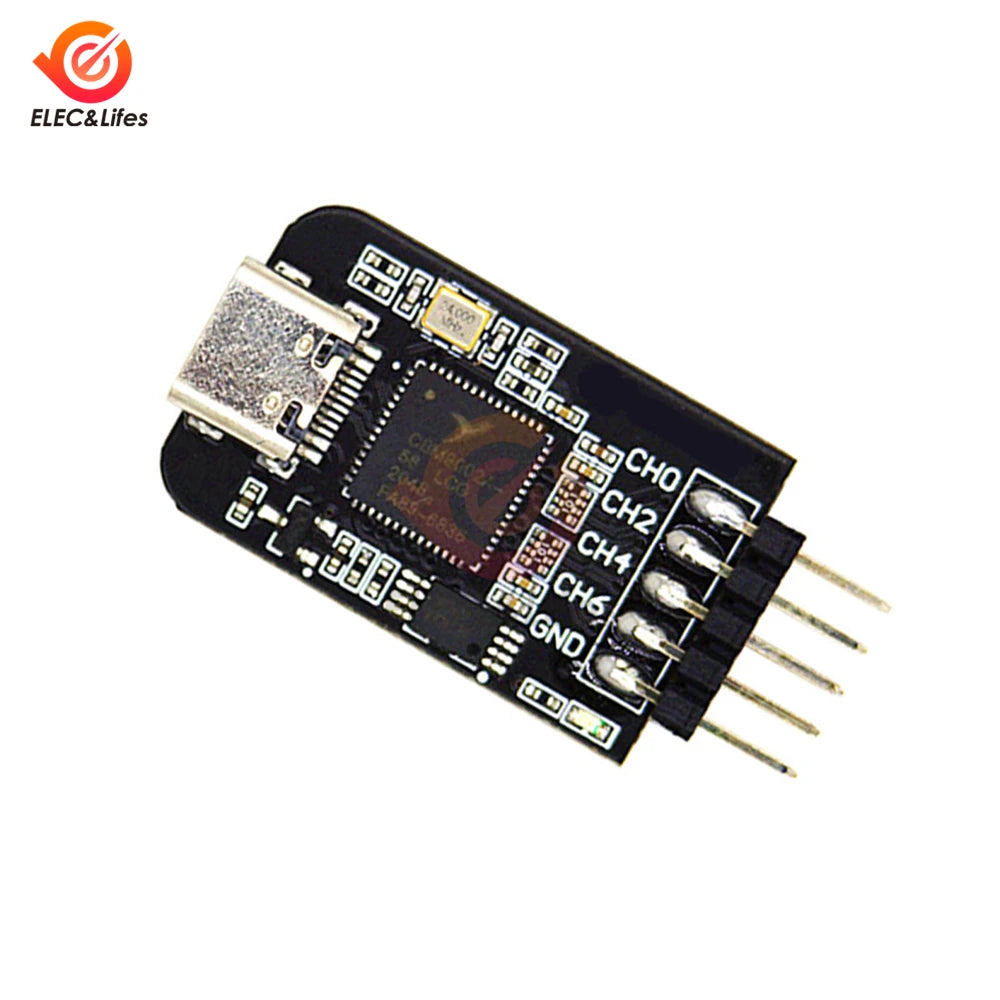 Mini Logic Analyzer Type-C USB Interface Microcontroller ARM FPGA Debugging Tool 24M Sampling 8 Channels