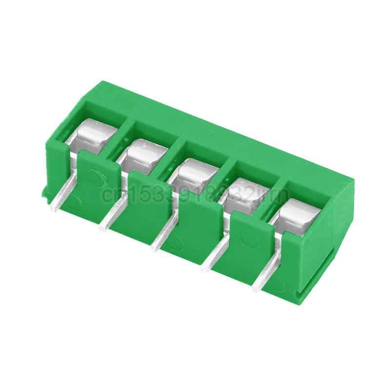10Pcs KF301 Straight Pin 2P 3P 4P 5P 6P Screw PCB Terminal Blocks Pitch 5.0mm Connector Assortment Kit KF-301