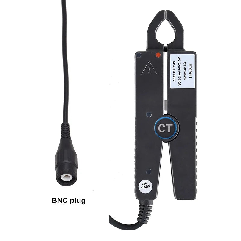 ETCR008 ETCR014 AC Leakage Phase Power Energy Transducer Sharp Nose Clamp Current Sensor Turn Ratio 2500:1 CT Technology