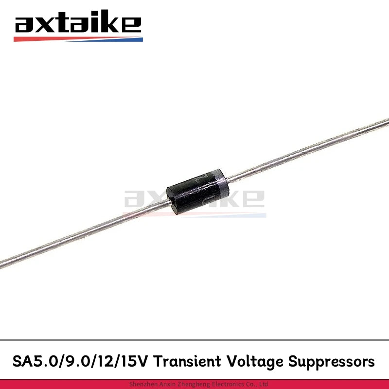 20PCS SA5.0A SA5.0CA SA9.0CA SA12A SA12CA SA15A SA15CA 5V 12V 15V 500W Bi-Directional Transient Voltage Suppressors TVS Diodo
