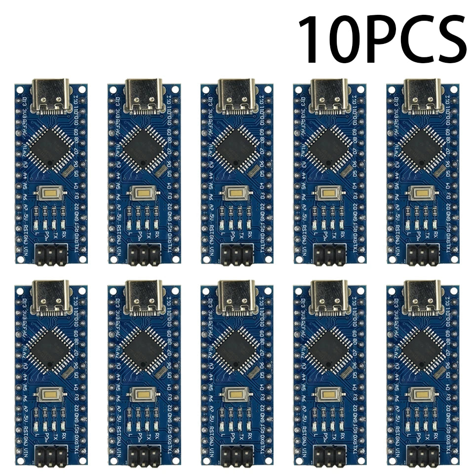 1-10PCS Nano V3.0 ATmega328P/PB CH340 USB Module, Mini Arduino Compatible Board with Bootloader for DIY Electronics Projects