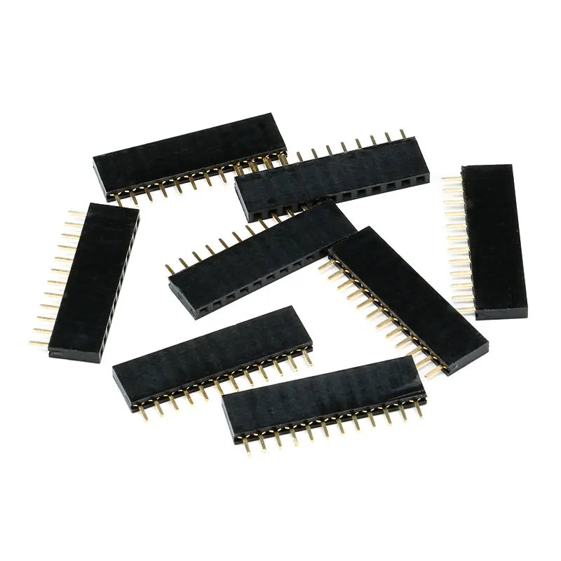 10PCS 2.54mm Pitch Single Row Female 2~40P PCB socket Board Pin Header Connector Strip Pinheader 2/3/4/6/10/20/40Pin For Arduino