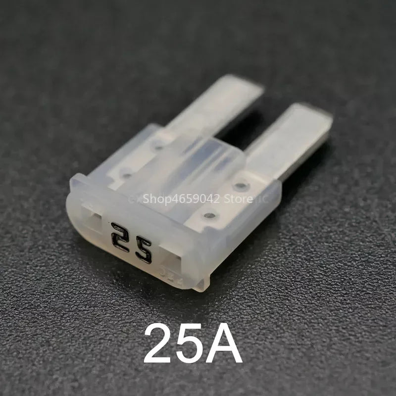50/10pcs Mini M2 Car Fuse Long Foot Insert 5A 7.5A 10A 15A 20A 25A 30A 32V Micro 2 Long Foot Auto Fuse Electric
