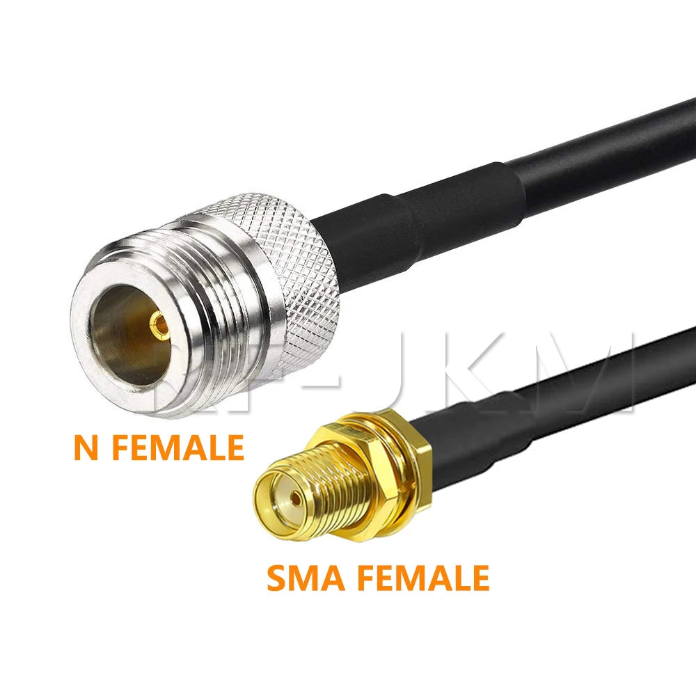 N Type To SMA RPSMA Male Female Connector Crimp for RG58 Coax Extension Jumper Pigtail Cable L16 N To SMA Fast Delivery Brass RF