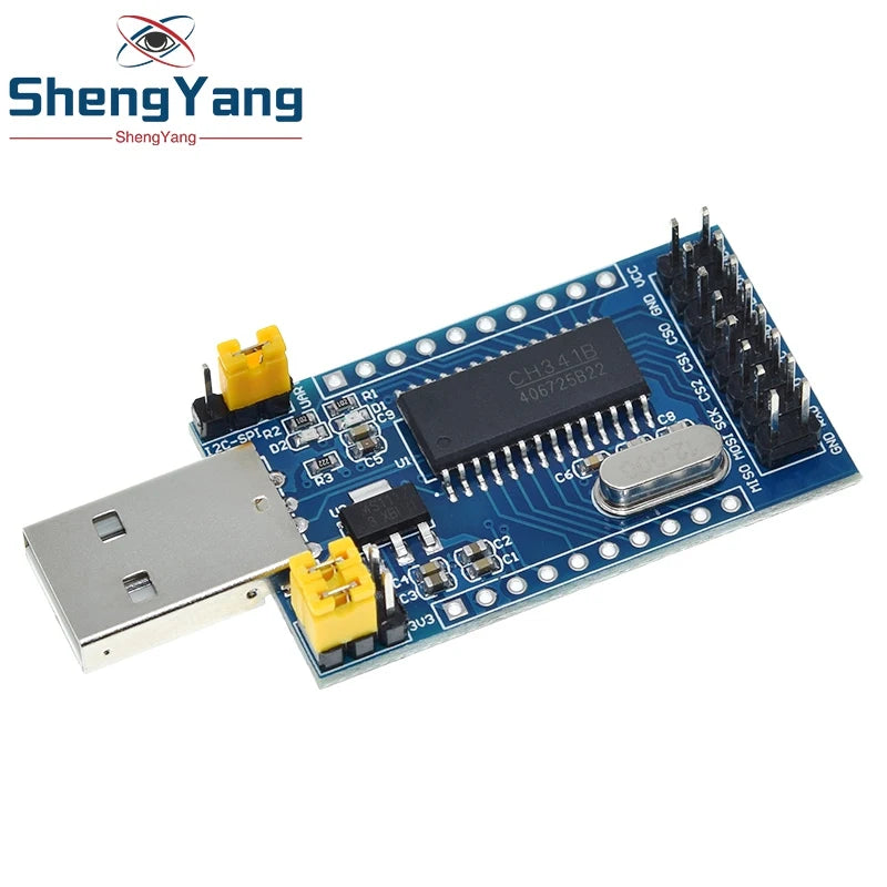 TZT USB to UART  CH341A Programmer IIC SPI I2C Convertor Parallel Port Converter Onboard Operating Indicator Lamp Board Module