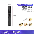 2Pcs/Lot 5G Full Frequency 4G/NB-IoT Module with Built-in PCB/FPC IoT Omnidirectional High Gain Signal Enhancement Antenna