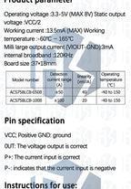 ACS758 ACS758LCB-050B-PFF-T Linear Current Sensor Hall Current Module ACS758LCB-100B-PFF-T