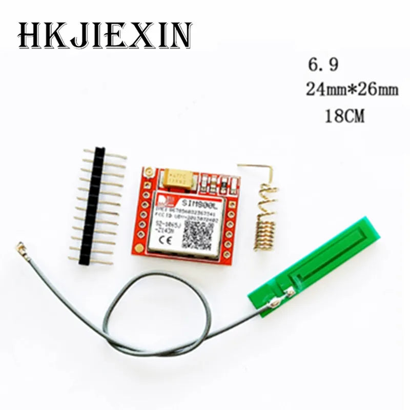 JX 1-10pcs/Smallest SIM800L GPRS GSM Module Kit MicroSIM Card Core BOard Quad-band TTL Serial Port with the antenna