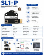SL1-A SL1-P SL1-H SL1-E  SL1-B SL1-D  Limit switch Travel Micro switch
