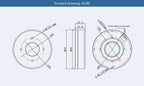 Cubermars GL80 BLDC Gimbal Motor with Hall Sensor Hollow Shaft Low Cogging Torque Low Noise for Camera Cinematic Gimbal System