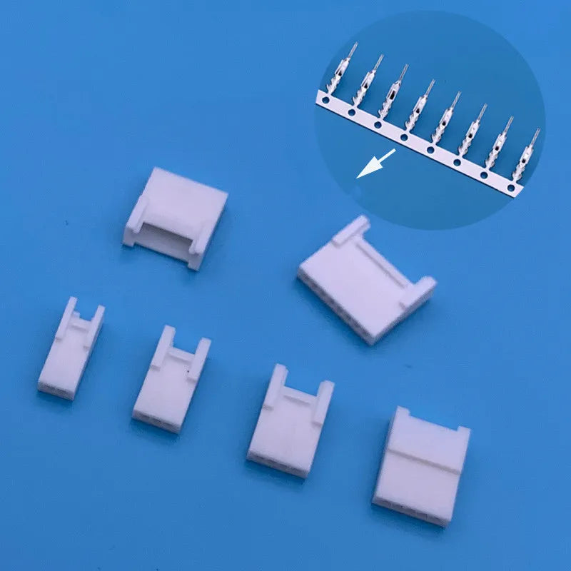 5 Sets HY2.0 2.0mm Wire to Wire Connector Kit, Male & Female Aerial Docking Terminal Housing (2P 3P 4P 5P 6P)